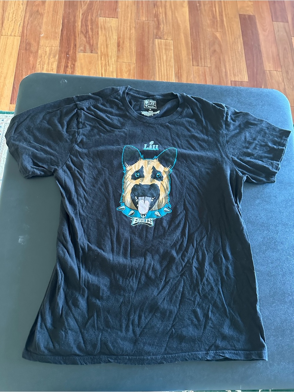 Fanatics Philadelphia Eagles Black Graphic Dog Tee Mens XL